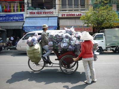 Dans une rue de Saigon